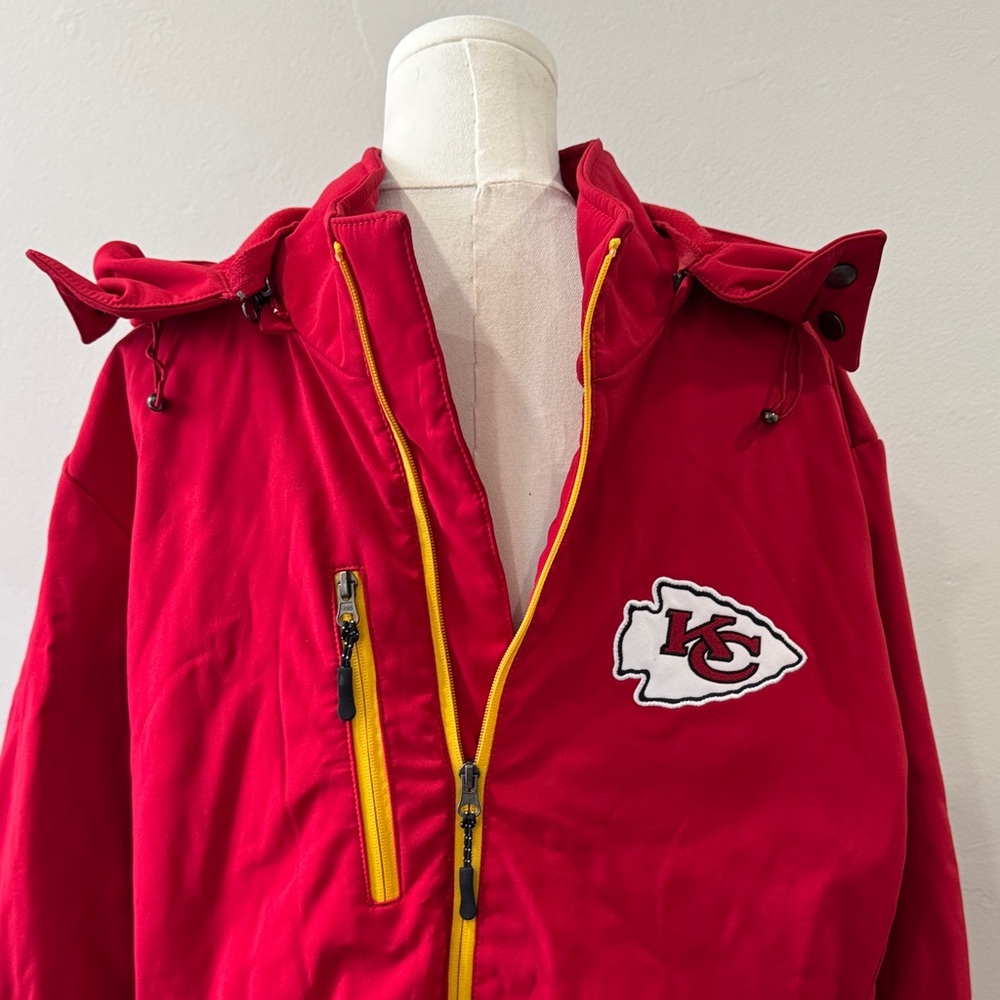 Kansas City Chiefs NFL Full-Zip Jacket – Size Large - Picture 5 of 12